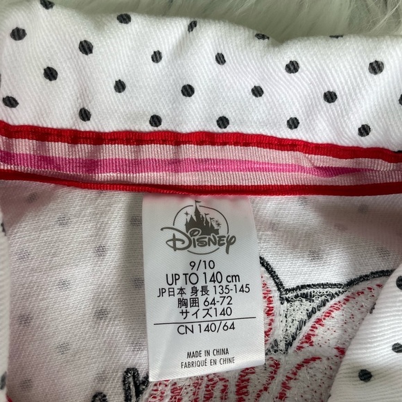 DISNEY Minnie Mouse Jean Jacket in Polka Dot - size 9/10 - Picture 4 of 9